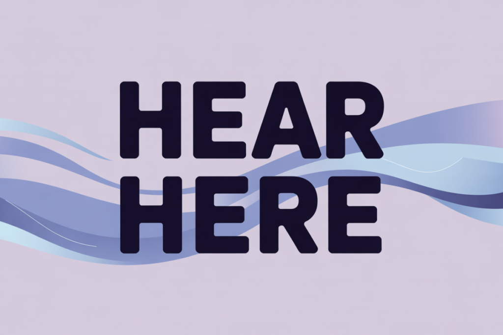 the confusing words -Hear or hear