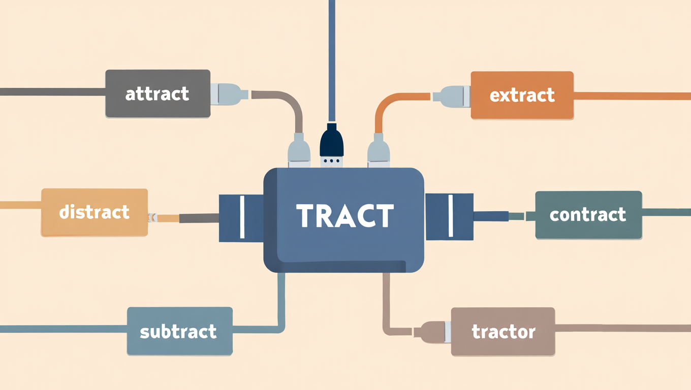 Illustration of tract word family