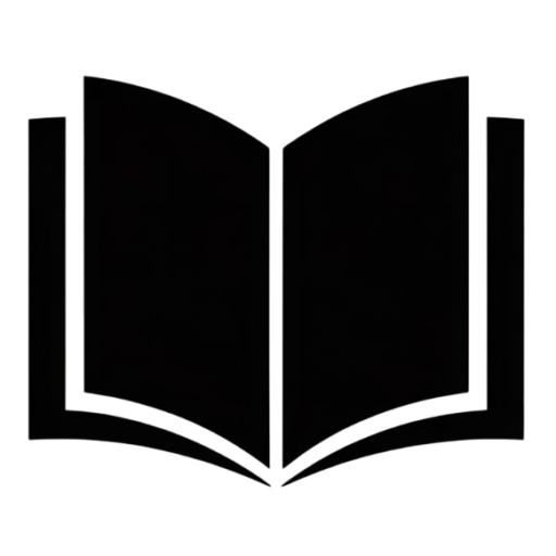The logo of an open book