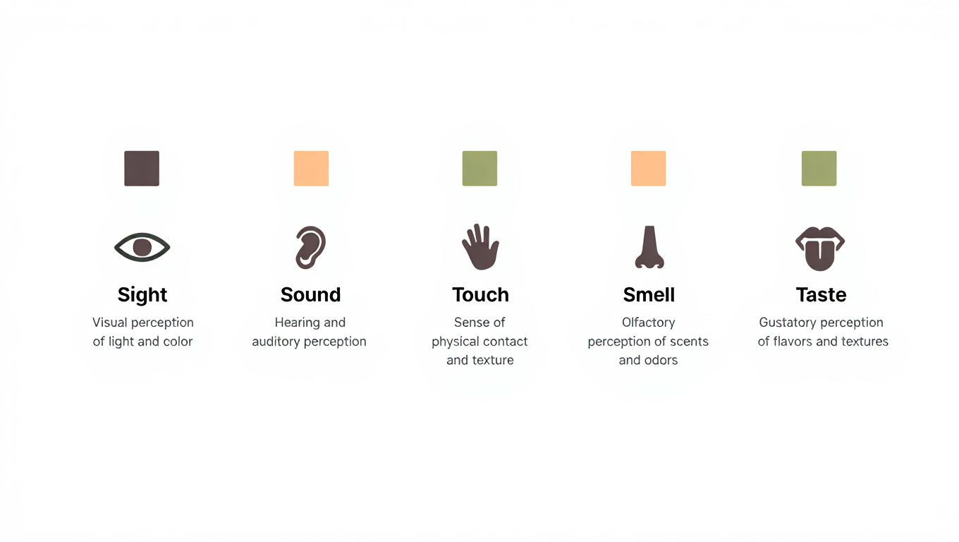 Five senses framework for immersive creative writing scenes