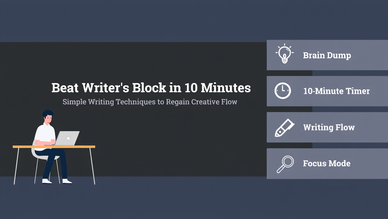 How to Beat Writer’s Block Fast in 10 Minutes