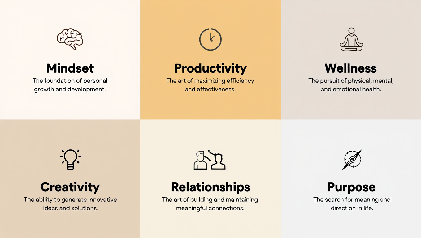 six categories of self-discovery journal prompts for beginners