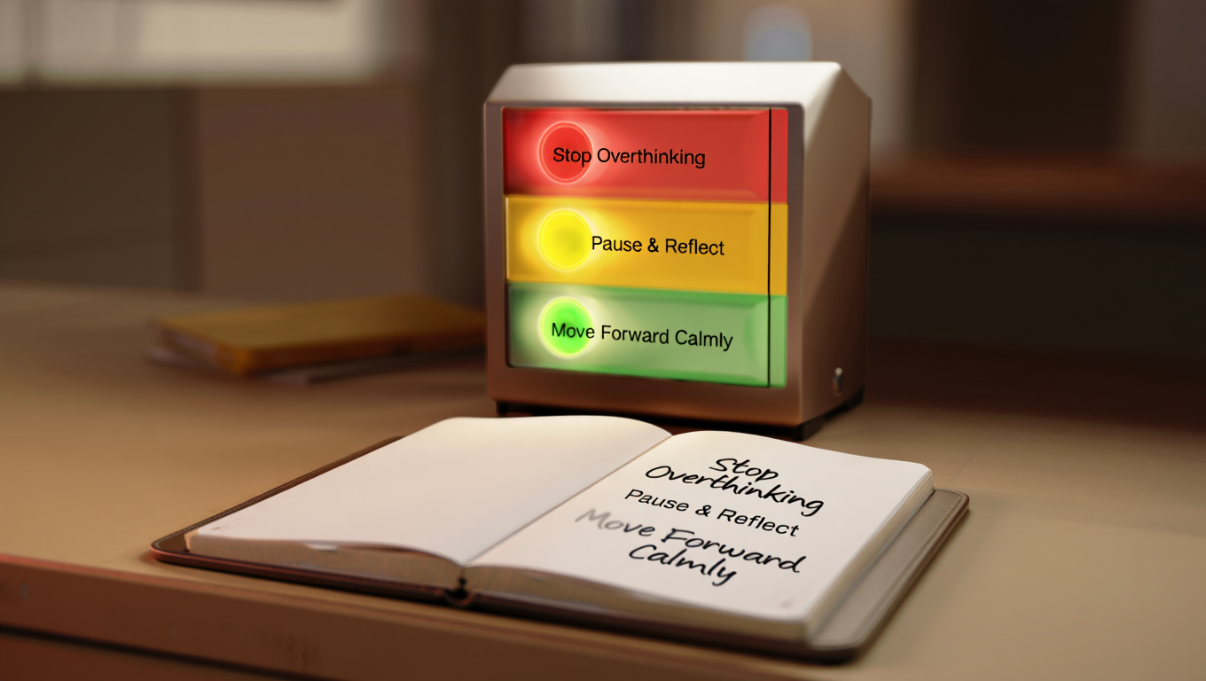 traffic light journaling method to reduce anxiety and organize thoughts